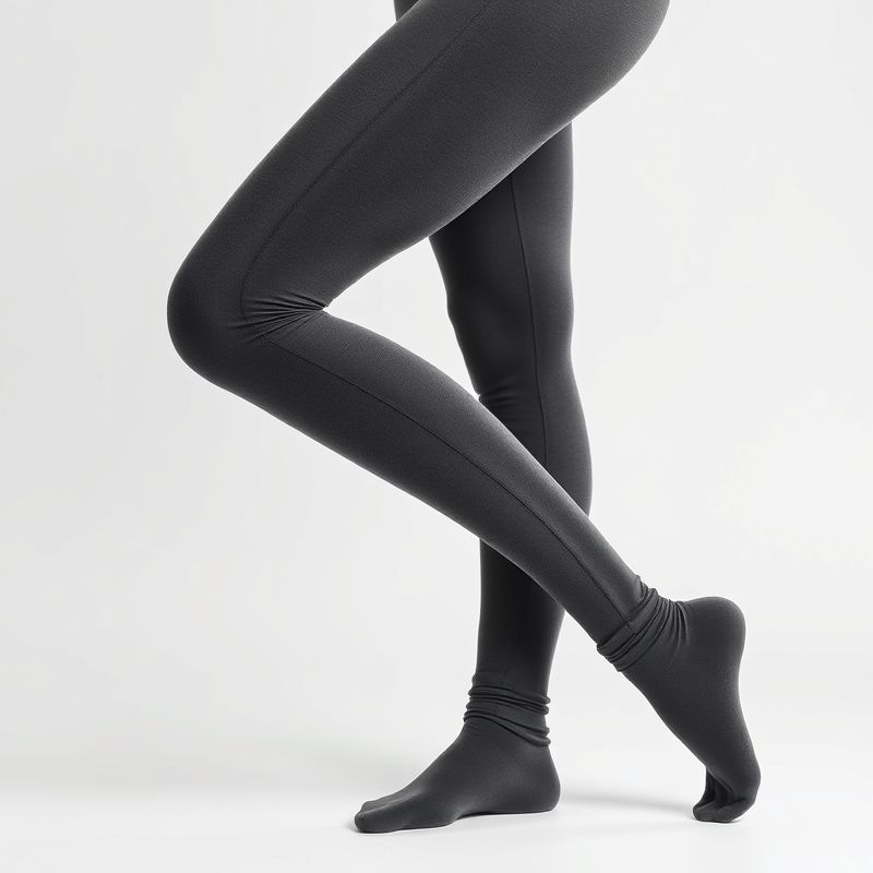 black flare tights