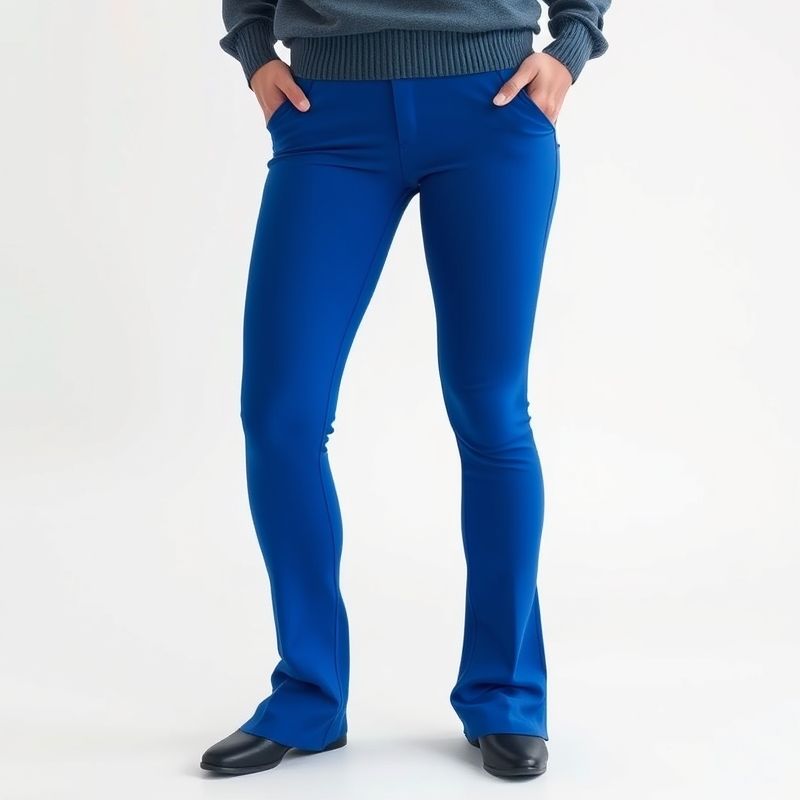 black flared leggings