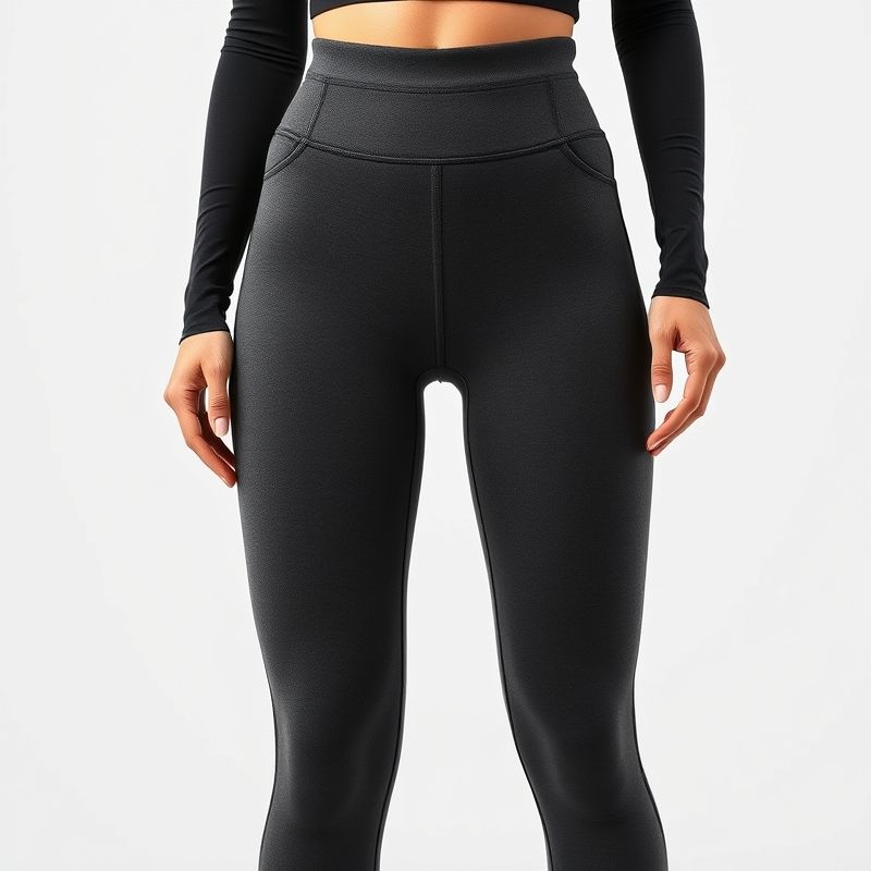 black high waisted leggings with pockets