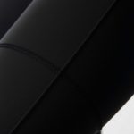 Close-up of high waist leggings fabric showing hidden scrunch detail, stitching, and premium material quality.