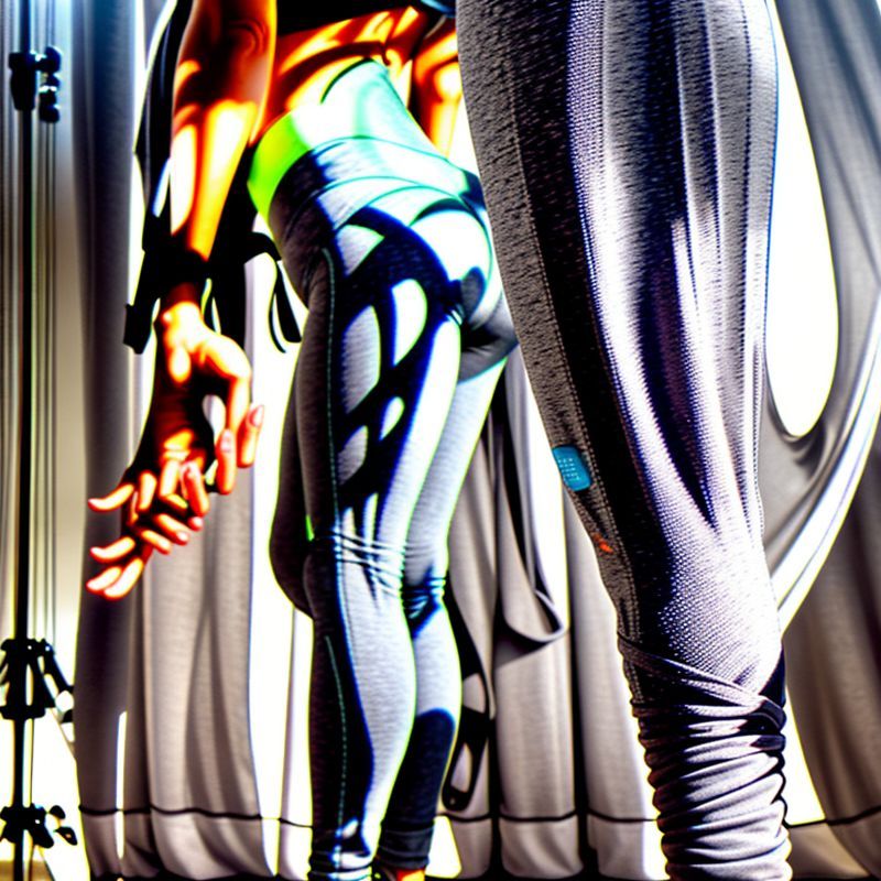 pollinations-organic-cotton-1-146309 Organic cotton yoga pants in Heather Grey on a white studio background.