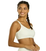 Radiant Solid Strappy Back Sports Bra