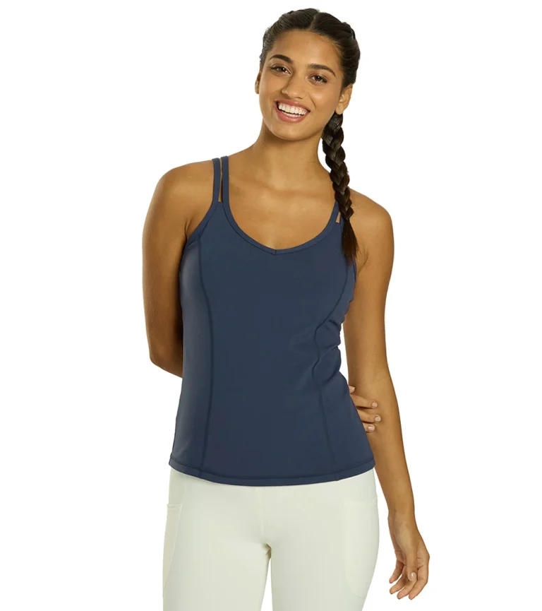 Radiant Solid Strappy Back Support Tank