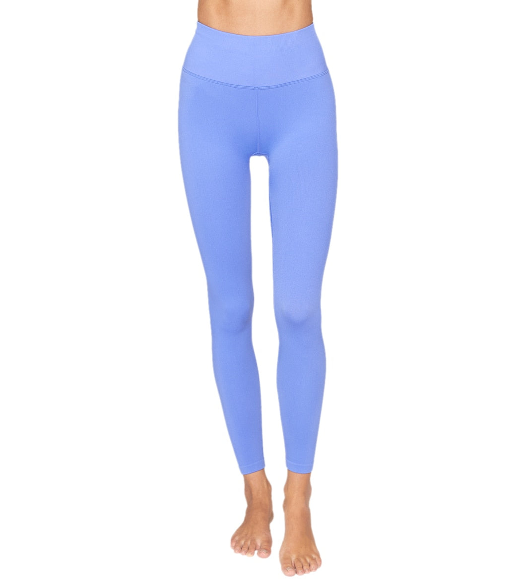sportswear aesthetic yoga leggings in iris purple