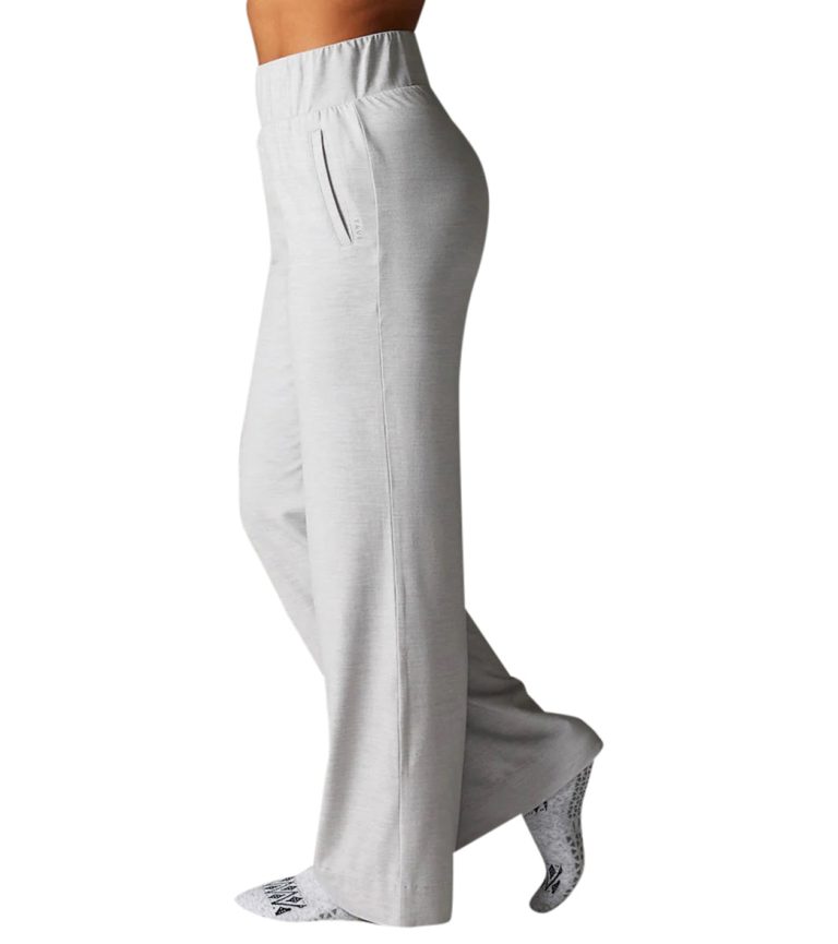 Brushed Tec Knit Wide Leg Pant